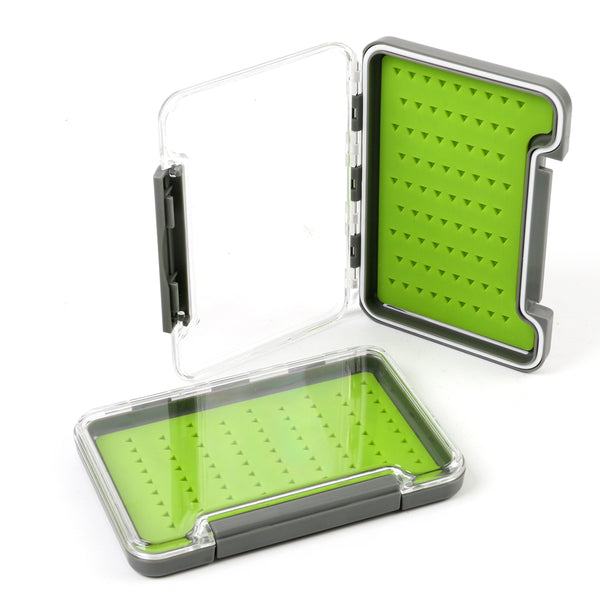 Small Silicone Slimline Waterproof Clear Lid Fly Box