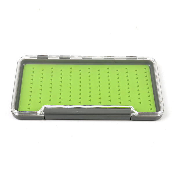 Large Silicone Slimline Waterproof Clear Lid Fly Box