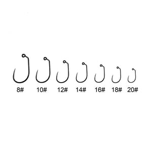 GC240B - BARBLESS ELITE SERIES - WIDE GAP JIG, BLACK NICKEL FINISH. 25 HOOKS PER PACK.