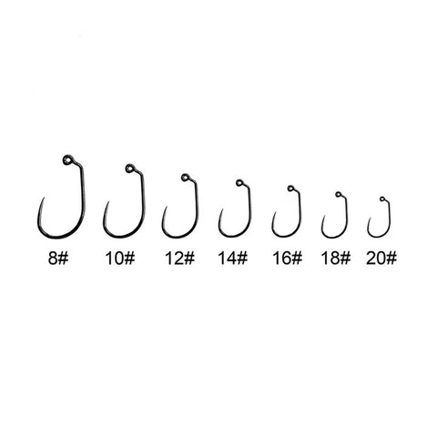 GC240B - BARBLESS ELITE SERIES - WIDE GAP JIG, BLACK NICKEL FINISH. 25 HOOKS PER PACK.