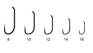 50 DRY FLY Hooks-Light Wire, Barbless, Black-nickel..C-419BL..8 Sizes  available