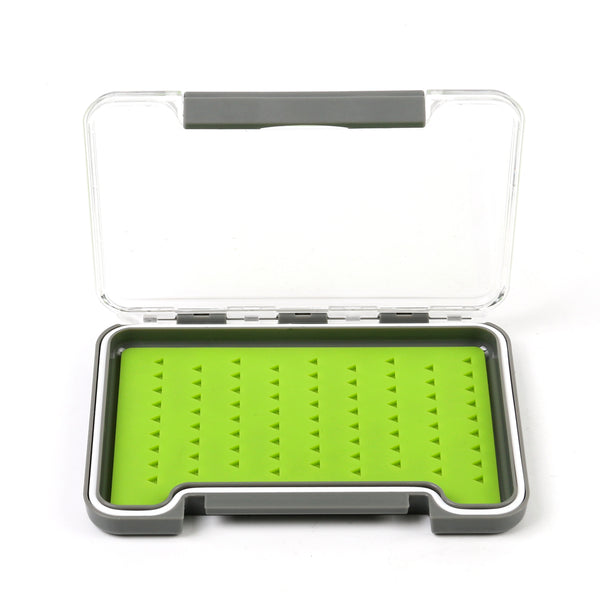Small Silicone Slimline Waterproof Clear Lid Fly Box